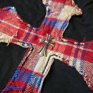 Chrome Hearts Black Tee with Cross Logo